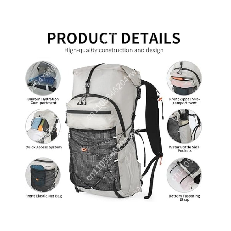 Outdoor Adventure Backpack - Zaino Unisex da 30L per Viaggi
