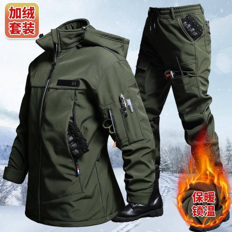 Outdoor Adventure Trips - Set giacca e pantaloni tattici impermeabili