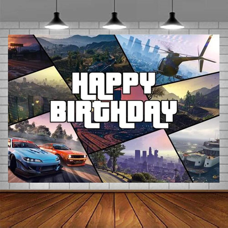 Sfondo fotografico per giochi  - Outdoor Adventure Birthday Party recensione e prezzo