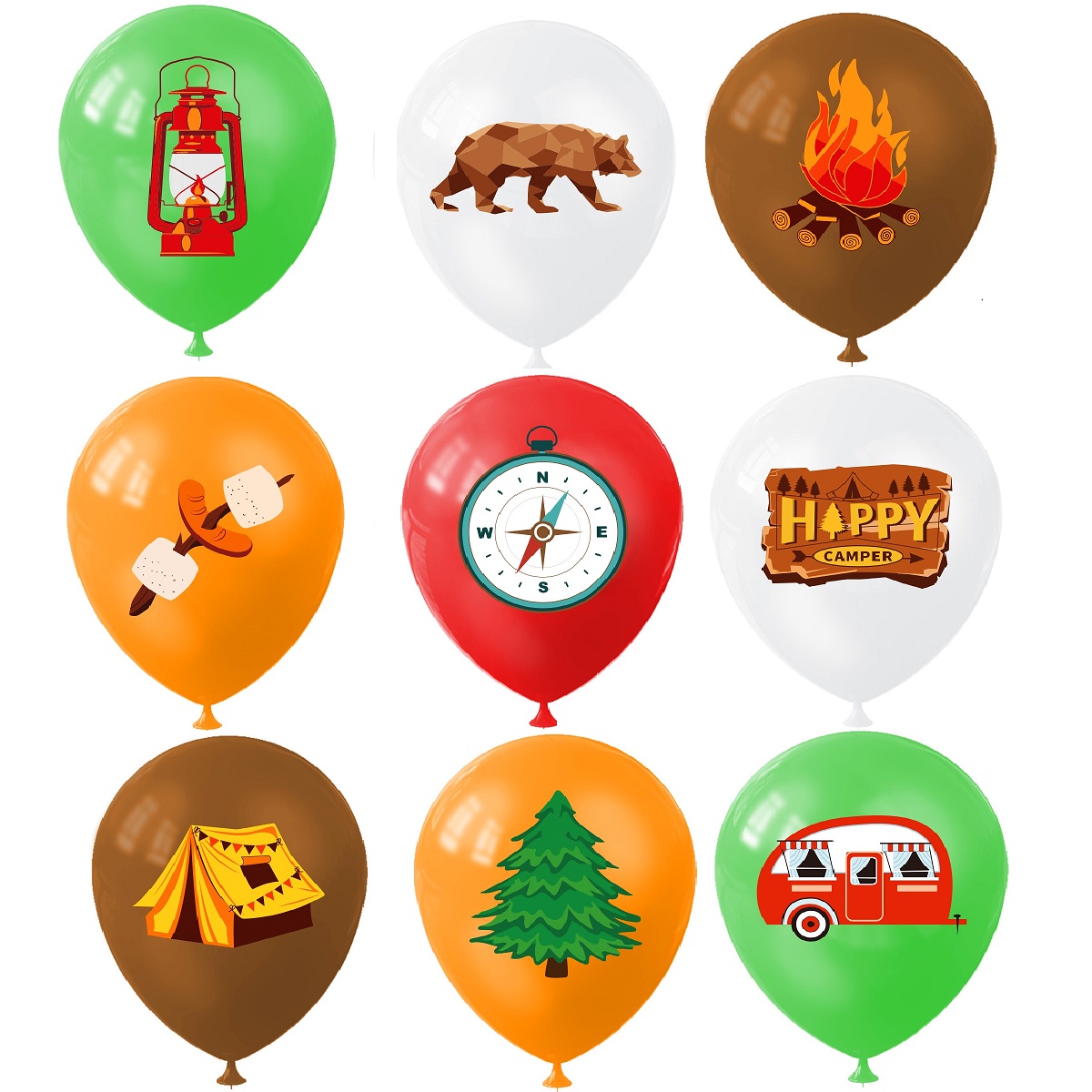 Palloncino da campeggio felice - Outdoor Adventure Birthday Party recensione e prezzo