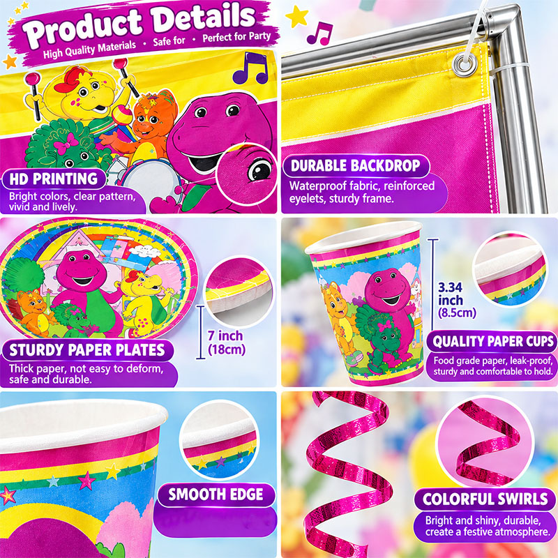 Le avventure di Barney: set di - Outdoor Adventure Birthday Party recensione e prezzo
